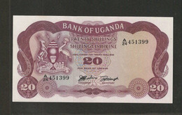 Ouganda, 20 Shillings, 1966 ND Issue - Uganda