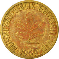 Monnaie, République Fédérale Allemande, 5 Pfennig, 1969, Karlsruhe, TTB - 5 Pfennig