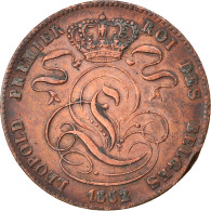 Monnaie, Belgique, Leopold I, 5 Centimes, 1852, TTB, Cuivre, KM:5.1 - 5 Centimes