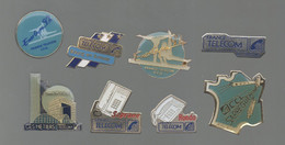 PINS PIN'S  497  FRANCE TELECOM SARREGUEMINES BOURG EN BRESSE GYM FFG SOPRANO LA DEFENSE  LOT 8 PINS - Airships