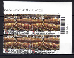 ESPAÑA 2021 ** MNH ED. 5481 BICENTENARIO ATENEO DE MADRID BL.4 - Ungebraucht