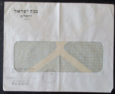 1953 EVENT POO FDC PC POST OFFICE TEL AVIV CENTRAL BANK INCOME TAX CACHET COVER MAIL STAMP ENVELOPE ISRAEL JUDAICA - Otros & Sin Clasificación