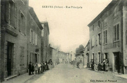 Serves * La Rue Principale Du Village * Villageois - Otros & Sin Clasificación