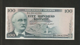 Islande, 100 Krónur, 1961 Law Of 29.03.1961 - Island