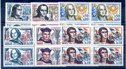 France 1963 - N°1370 à 1375 - Série Personnages En Bloc De 4 - Neuf** - (B3896) - Nuevos