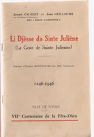 FOSSES   Rare   Ernest Montellier-j Calozet  1946 - Décrets & Lois