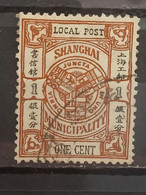 China. Local Post Shangai. One Cent. Usado - Usados