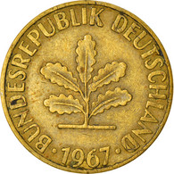 Monnaie, République Fédérale Allemande, 5 Pfennig, 1967, Hambourg, TTB, Brass - 5 Pfennig