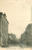 St Vallier Sur Rhône * La Rue St Rambert * Hôtel De La Poste Et De Sauvage * Coiffeur - Otros & Sin Clasificación