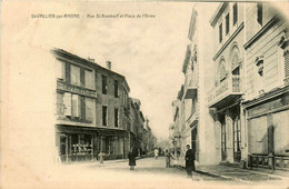 St Vallier Sur Rhône * Rue St Rambert Et Place De L'orme * Café Du Commerce * Imprimerie - Otros & Sin Clasificación