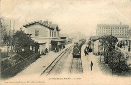 St Vallier Sur Rhône * La Gare * Train Locomotive * Ligne Chemin De Fer De La Drôme - Otros & Sin Clasificación