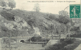 CPA FRANCE 23 "Chatelus Malvaleix, Gorges De Goudannes". - Chatelus Malvaleix