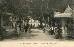 Montélimar * Rue Et La Gare * Buvette Bar * Automobile Voiture Ancienne De Marque ? - Montelimar