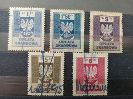 Polonia. Fiscales. 1953. Oplata Skarbowa. Usados - Revenue Stamps