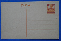 R3 ALLEMAGNE BELLE CARTE 1917 OCCUPATION DANZIG NON VOYAGEE - Ganzsachen