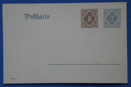 R3 ALLEMAGNE  SAXE BELLE CARTE  1890  NON VOYAGEE - Postal  Stationery