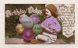 AP94 Birthday Greetings - Child With Balls - Anniversaire