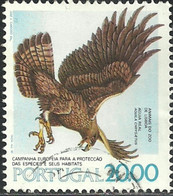 Portugal 1980 Animais Zoo Lisboa - European Campaign Protection Species - Aguia Real - Golden Eagle Cancel - Used Stamps