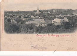 A4384-Sankt Georgen An Der Gusen Village Upper Austria,Osterreich Post Stamp 1900 Sent To Oravicza Romania Used Postcard - Perg