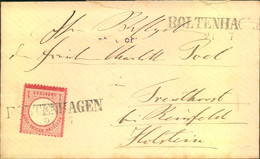 1872, BOLTENHAGEN, Seltener Mecklenburg - L1 Auf Umschlag (kl. Fehlstelle) Mit 1 Groschen Großer Brustschild. - Mecklenbourg-Schwerin