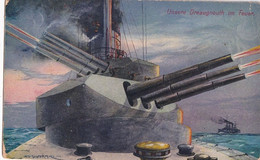 A4388- Unsere Dreaugnouth Im Feuer Tankers, Transport  Stajerlak 1914 Used Postcard - Petroliere