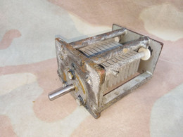 Antico Condensatore Variabile Radio Militare  Ww2 - Radios