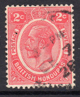 British Honduras 1922 2c Rose-carmine, Wmk Multiple Script CA, Used, SG 128 (WI2) - British Honduras (...-1970)