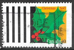 Canada 1995. Scott #1588 (U) Christmas, Holly - Timbres Seuls