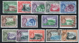 Dominica 1938 George VI Complete Set Of Definitive Stamps In Fine Used. - Dominica (...-1978)