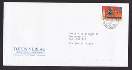 Liechtenstein: Cover To Netherlands, 1993, 1 Stamp, CEPT, Europa, Cancel Ruggell (traces Of Use) - Covers & Documents