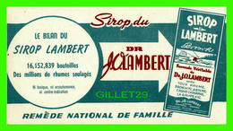 BUVARD - SIROP LAMBERT - SIROP DU DR. J. C. LAMBERT - - S