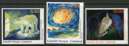 GREENLAND 2010 Contemporary Art IV MNH / **,  Michel 551-53 - Nuevos