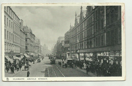 GLASGOW - ARGYLE STREET 1914  - VIAGGIATA   FP - Lanarkshire / Glasgow