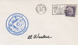 N°1334 N -lettre (cover) Apollo 15 -signature Alfred Worden- - Stati Uniti
