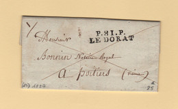 Le Dorat - 81 - Haute Vienne - PP Port Paye - 1827 - 1801-1848: Précurseurs XIX