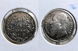 BELGIUM 50 CENTIMES 1909 Km#61.1 SILVER (G#02-06) - 5 Frank