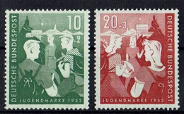 BRD 1952 // 153/154 ** Bundesjugendplan - Neufs