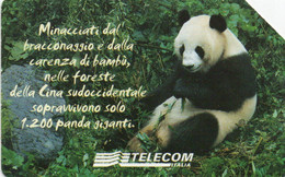 SCHEDA TELEFONICA - PHONE CARD - ITALIA - TELECOM - ANIMALI CHE LASCIANO UN VUOTO - Oerwoud