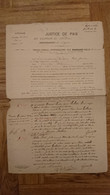 1897 CANTON DE SERVIAN PROCES VERBAL POUR DELIT DE VOL CONTRE DAUNIS MELANIE JARDINIERE NEE A REQUISTA EPOUSE CAU - Historical Documents