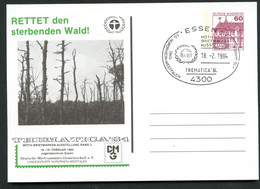 Bund PP106 D2/016 RETTET DEN STERBENDEN WALD ! Sost. Essen 1984 - Privatpostkarten - Gebraucht