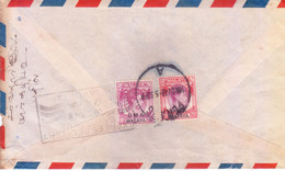 MALAYA, BRITISH MILITARY ADMINISTRATION : USED AIR LETTER: YEAR 1948 : POSTED FROM PENANG : USE OF 2v STAMPS : SLOGAN - Malaya (British Military Administration)