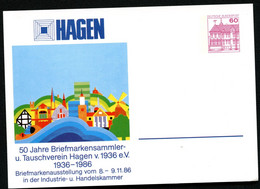 Bund PP106 D2/030 STADTBILD HAGEN 1986 - Private Postcards - Mint