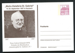 Bund PP106 D2/033 PATER GABRIEL SCHMIDT Heubach 1987 - Cartoline Private - Nuovi