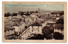 ANSE  --1931--- Vue Panoramique Vue Des Tours  ( Café Des Tours).....Carte Colorisée .............à  Saisir - Anse