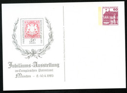 Bund PP106 D2/055 BRIEFMARKE BAYERN Mi.15 München 1983 - Cartes Postales Privées - Neuves