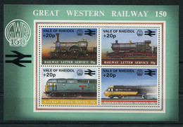 Wales Railway Letter Stamps / Tickets (x6) Vale Of Rheidol GWR 150 Miniature Sheet, Talyllyn Welshpool Llanfair Mumbles - Werbemarken, Vignetten