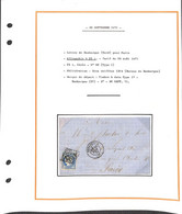 Septembre1871- Lettre De DUNKERQUE (Nord) Pour Paris - N°60 (W5 -38) Voir Descriptif Avec Scan - - 1849-1876: Klassieke Periode