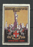 Great Britain 1924 Advertising Stamp Convention Of Associated Advertising Clubs Of The World * - Cinderella