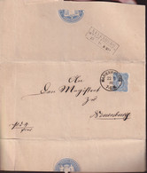 POLAND 1878 Marienwerder Cover To Neuenburg Official Seal On Back - ...-1860 Vorphilatelie