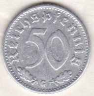50 Reichspfennig 1940 G KARLSRUHE, En Aluminium, KM# 96 - 50 Reichspfennig